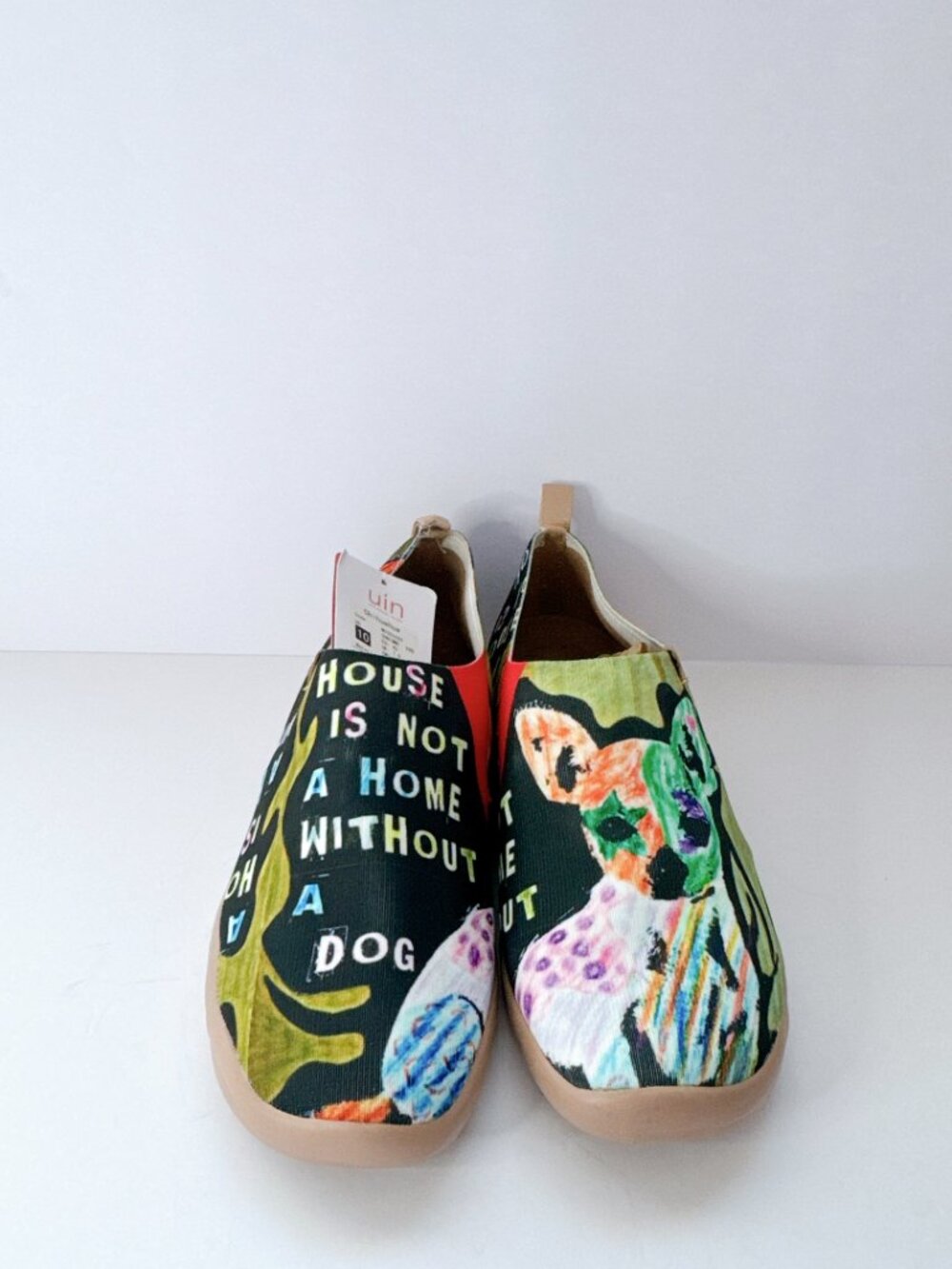 Women’s Size 10 UIN Chihuahua Dog Print Slip-On Shoes Art Casual Flats